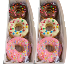 Donuts sabor Caixa com 6 Feliz